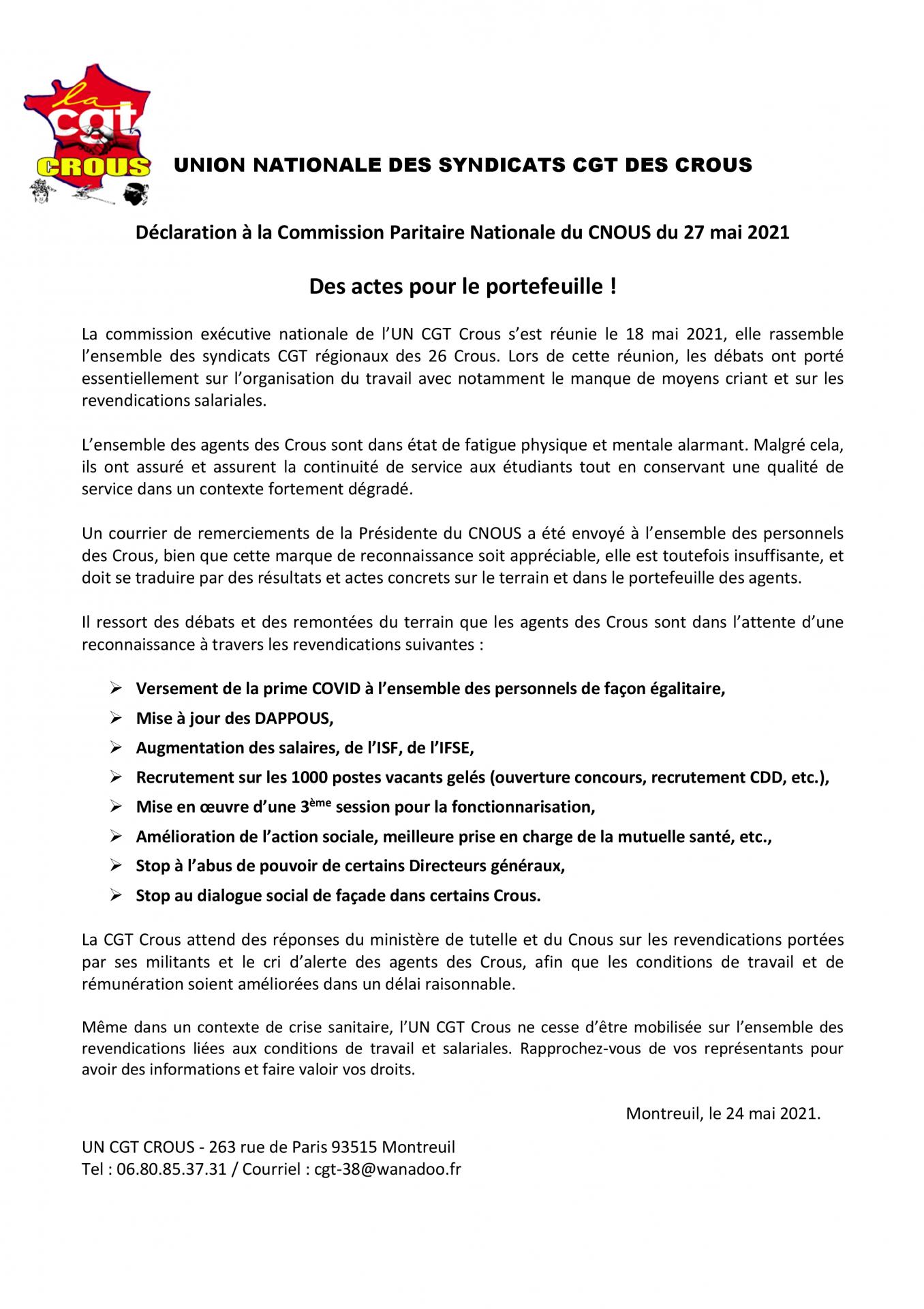 Declaration cpn 27052021